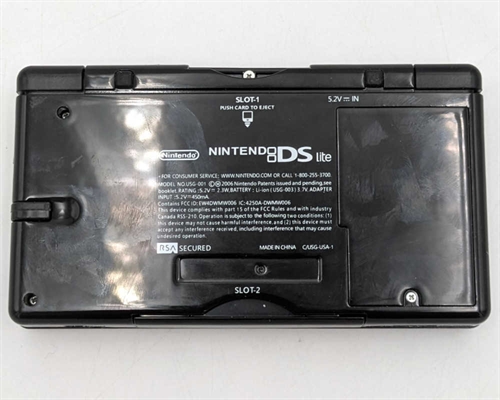 Nintendo DS Lite - Sort - Konsol - SNR UEF15928050 (B Grade) (Genbrug)